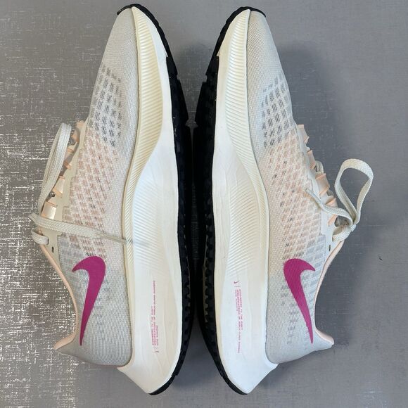 Nike Shoes Womens Size 7.5 Air Zoom Pegasus 37 Pale Ivory Running Sneakers - Picture 11 of 16
